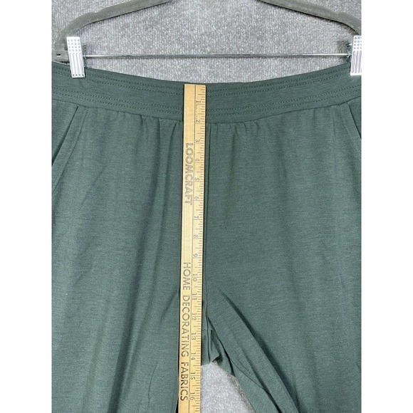 Eddie Bauer Lounge Pull On Jogger Pants Womens Size Large Green Pockets Stretch - Picture 8 of 10